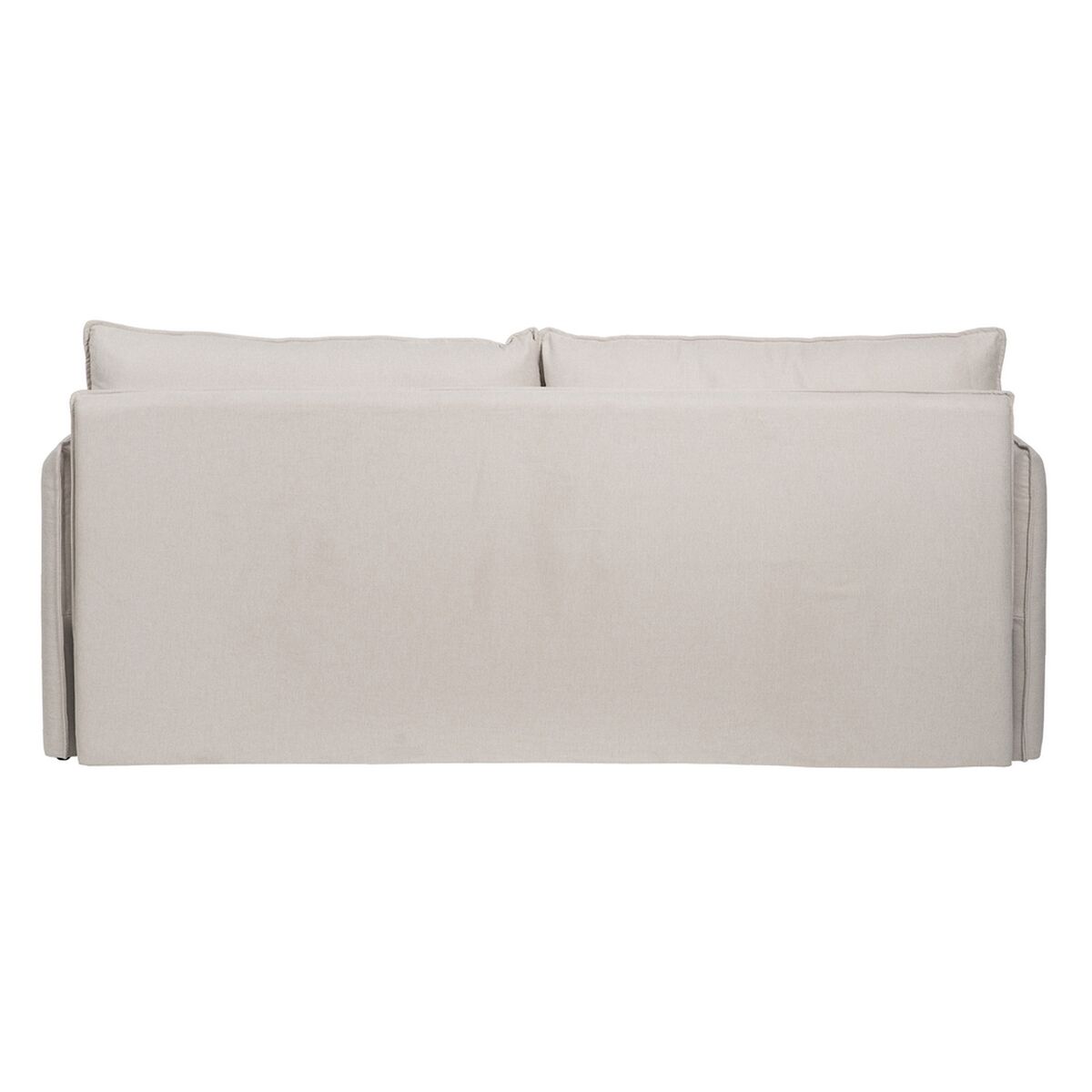 Sofá Bege Poliéster Linho 210 x 93 x 95 cm